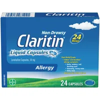 Claritin Liquid Capsules Allergy Medicine, Fast-Acting 24-Hour Non-Drowsy Relief 10 mg