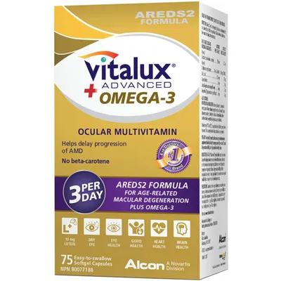 Vitalux Adv+Omega 3 Caps  75