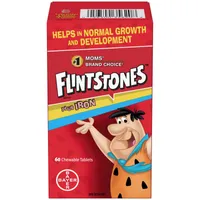 FLINTSTONES Plus Iron Chewable Multivitamin for Kids, Helps with Normal Growth and Development