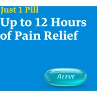 ALEVE Pain Relief Liquid Gels, Strength to Last Up to 12 Hours, Naproxen Sodium 220mg
