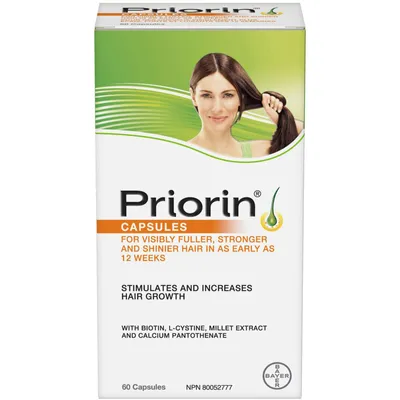 PRIORIN Hair Growth Stimulant, For Women and Men, with Biotin