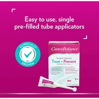 CanesBalance Treat and Prevent Vaginal Gel Bacterial Vaginosis, Effective Relief of Odour and Vaginal Discharge, 10 Single-Use Applicators