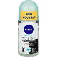 NIVEA Black & White Invisible Spring Mist Anti-Perspirant Roll-On