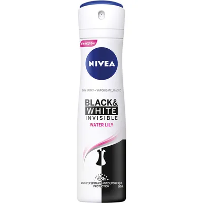 NIVEA Black & White Invisible Water Lily Anti-Perspirant Dry Spray