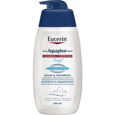 Aquaphor Baby Wash & Shampoo for Baby's Sensitive Skin