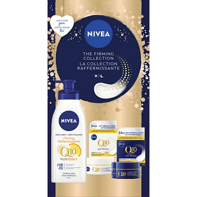 NIVEA Feel Moisturized Skincare Routine, Holiday Gift Set, 4-Piece Skin Care Set