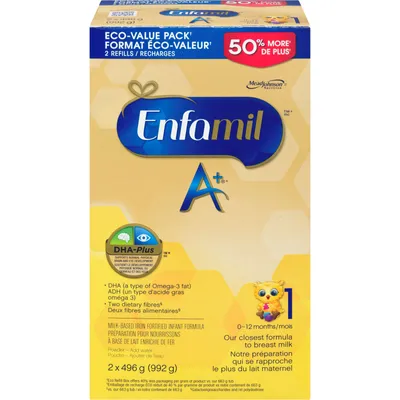 Enfamil A+ Baby Formula, Powder Refill