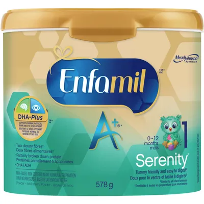 Enfamil A+® Serenity™, Baby Formula, Designed to Promote Soft Stools, 578g
