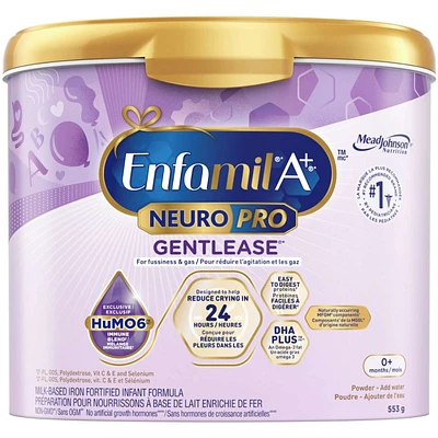NeuroPro™ Gentlease, Baby Formula, 0-12 months, Powder Tub
