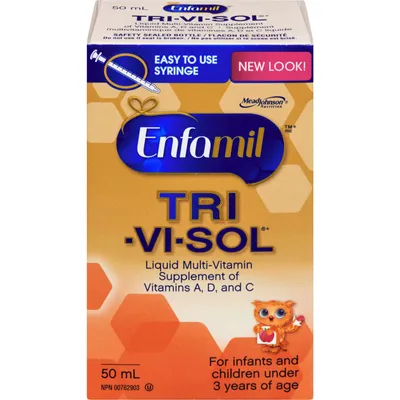 Enfamil® TRI-VI-SOL Liquid Multi-Vitamin Supplement of VItamins A, D and C, 50mL
