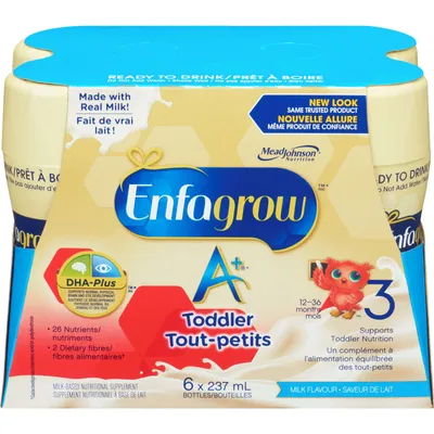 Enfagrow A+ Toddler Nutritional Drink Milk Flavour Ready to Drink Bottles 6 pack