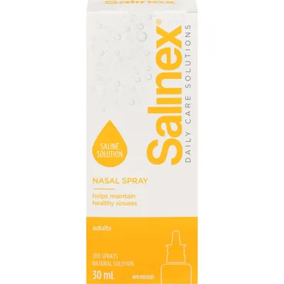 Nasal Spray, Saline Solution for Adults
