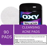 Triple Action Cleansing Acne Pads with Salicylic Acid, For Mild Acne, For Frequent Recurring Breakouts