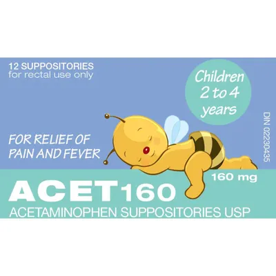ACET 160mg Suppositories