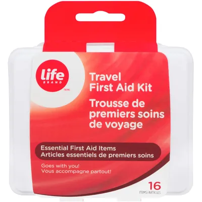 Travel first aid kit 16 items