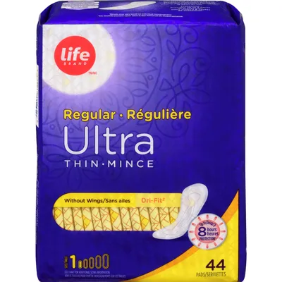 Life Ultra Thin Regular Without Wings 44