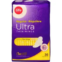 Life Ultra Thin Regular With Flexi-Wings