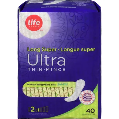 Life Ultra Thin Long Super Without Wings 40
