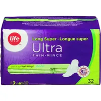 Life Ultra Thin Long Super With Flexi-Wings