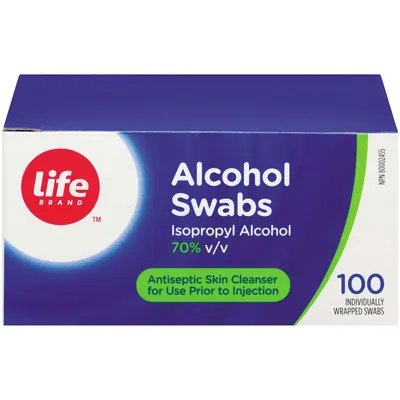Alcohol Swabs, Isopropyl Alcohol 70% v/v