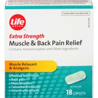 Life Brand LB Muscle and Back REL XSTR 18 ea - CTC Health