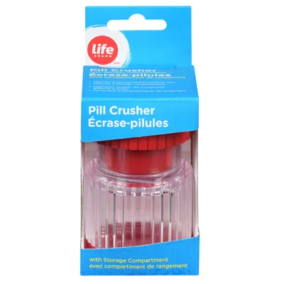 Pill crusher with storage
