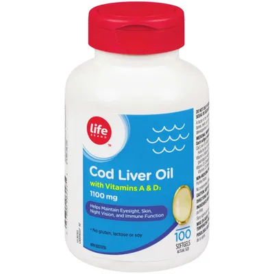 Cod Liver Oil with Vitamin A & D3 1100mg