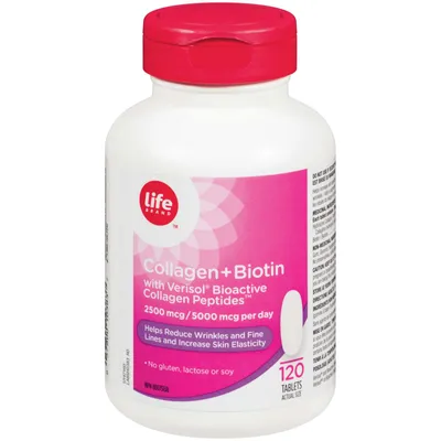 Collagen + Biotin
2500mcg/5000mcg