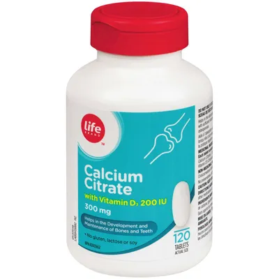 Calcium Citrate 300mg with Vitamin D3 200 IU