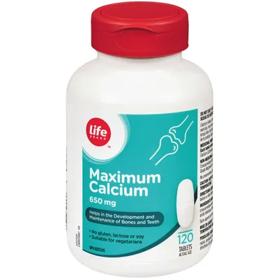 Maximum Calcium 650 mg with Vit D 3 400IU
