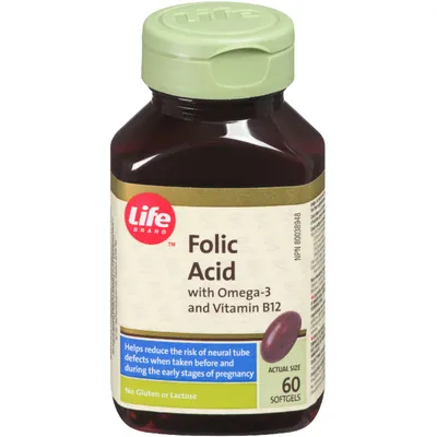 Folic Acid with Omega 3 and Vit B12