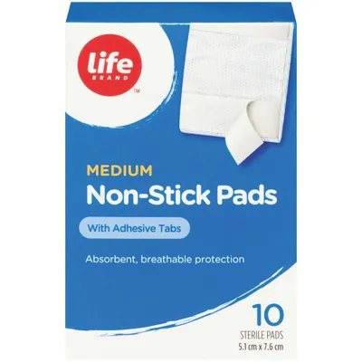 LB Sterile Nonstick Pads with Adhesive Tabs
