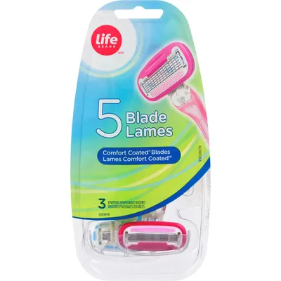 Life Brand Women Comfort Grip Disposable Razor - 1 ea