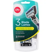 Men's Triple Blade Disposable Razors for Sensitive Skin