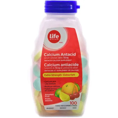 Extra Strength Calcium Antacid Assorted Fruit