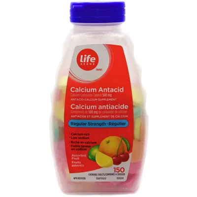 Regular Strength Calcium Antacid Assorted Fruit