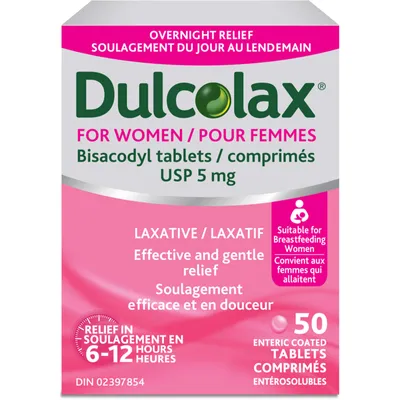 Dulcolax for women tablets 5mg 50ct