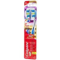 Colgate 360° Advanced 4 Zone Toothbrush, Soft - 2 Count