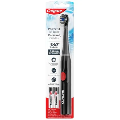 Colgate 360 Advanced Charcoal Battery Powered Toothbrush