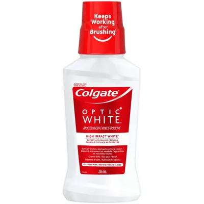 Colgate Optic White Icy Fresh Mint Alcohol Free Mouthwash
