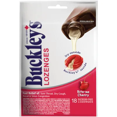 Buckley's® Cough Lozenges Bite-Me Cherry 18 Lozenges Cherry