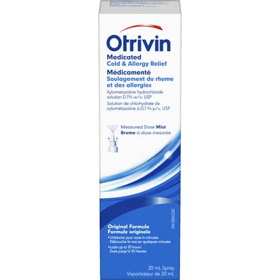 Otrivin Medicated Cold & Allergy Relief MD Mist