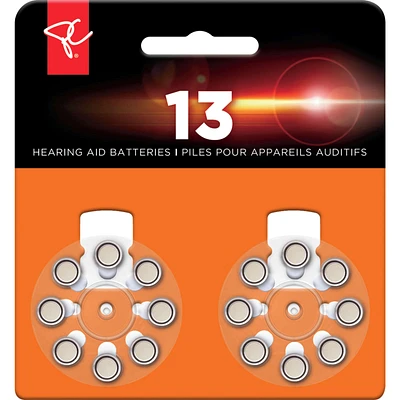 Size 13 Hearing Aid Batteries 16-Pack