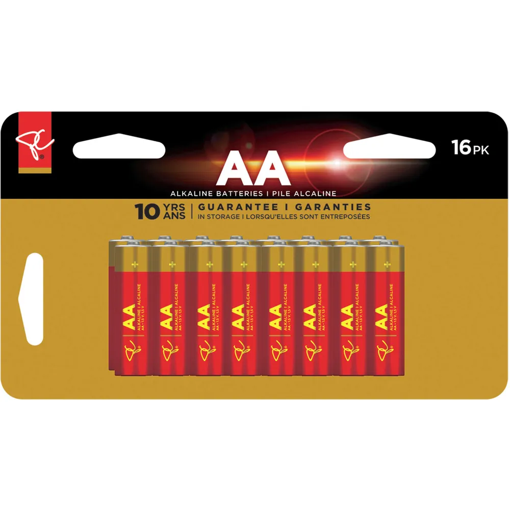Long Life Alkaline AA Batteries -Pack