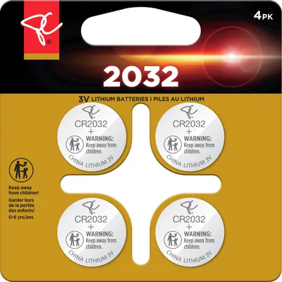 Lithium Coin Battery 2032 4-Pack