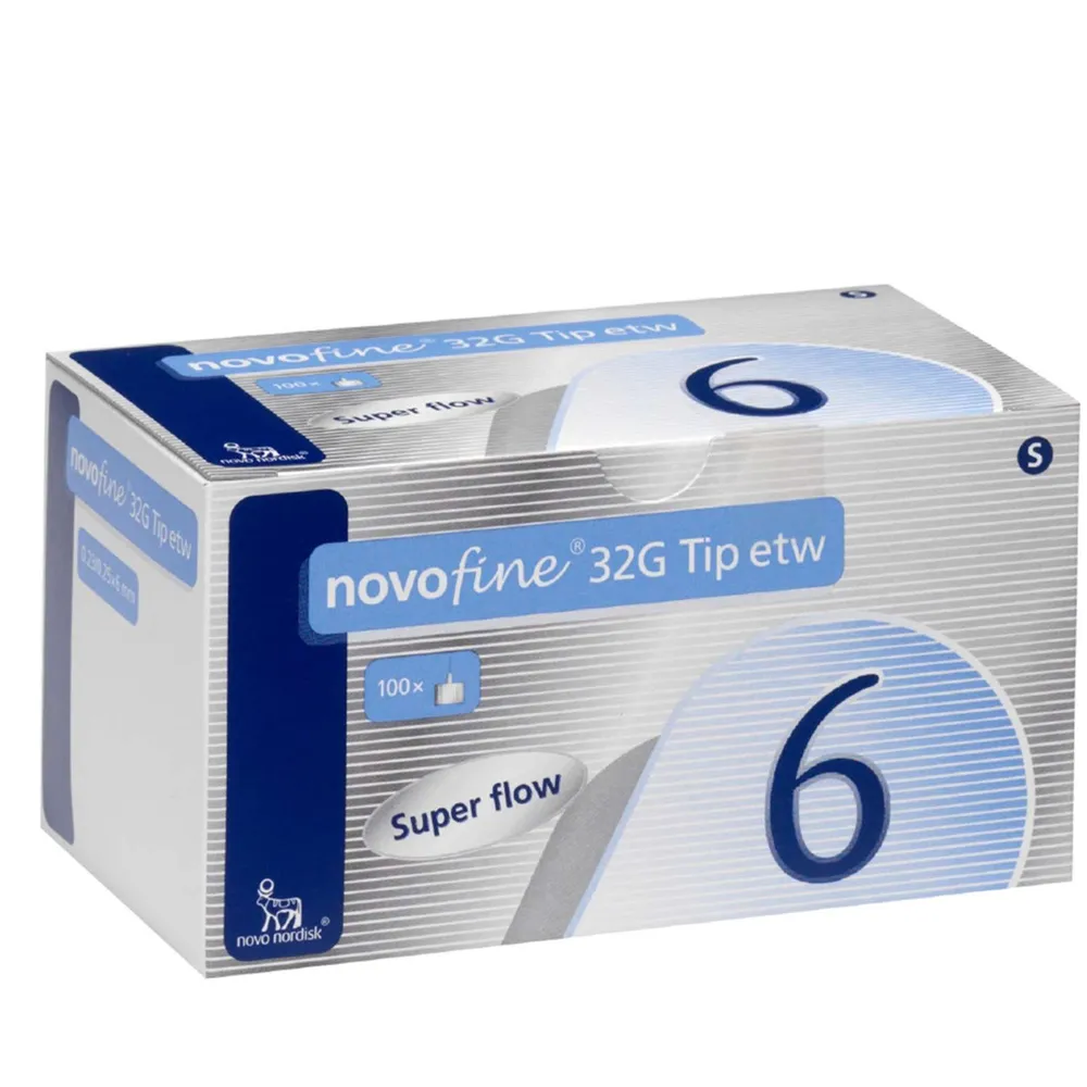 NovoFine 32G Tip 6,0mm x 0,25mm 100 Stück