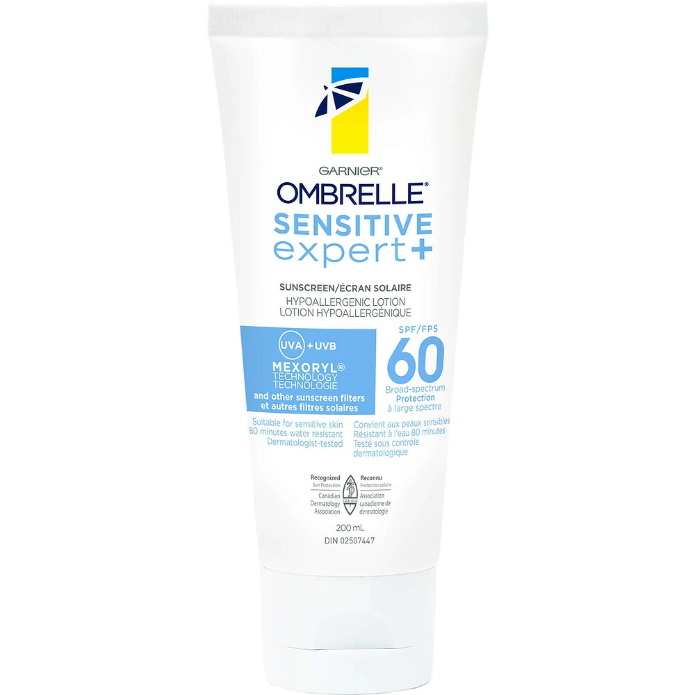 Ombrelle Sensitive Expert Body Lotion SPF 60, Hypoallergenic