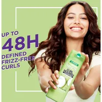 Garnier Fructis Curl Nourish Sulfate-Free Moisturizing Shampoo for All Curl Types, with Coconut Oil and Elasto-Protein, 370mL