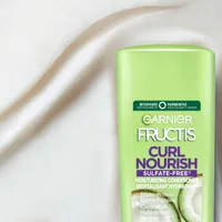 Garnier Fructis Curl Nourish Sulfate-Free Moisturizing Conditioner for All Curl Types, with Coconut Oil and Elasto-Protein, 354mL