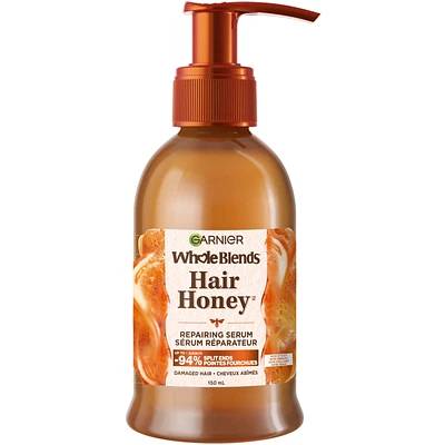 Honey Treasures Repairing Hair Serum for Dry Damaged Hair, Non-sticky & non-greasy, Smoother hair & split ends reduction